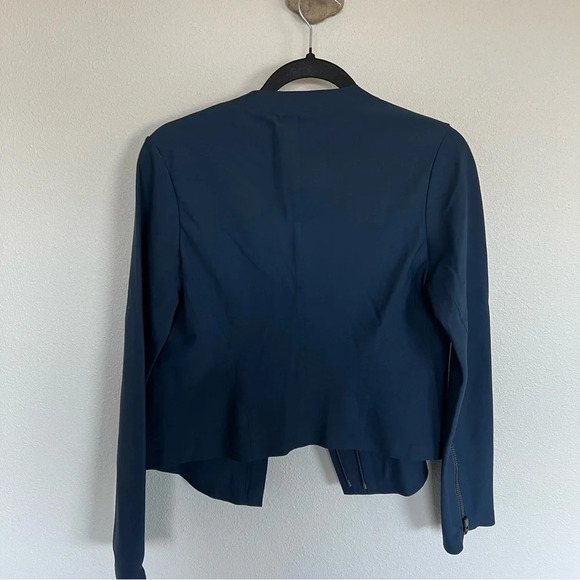 ATHLETA Stellar Moto Zip Technical Jacket Navy Blue Casual Women’s Small - Picture 10 of 12